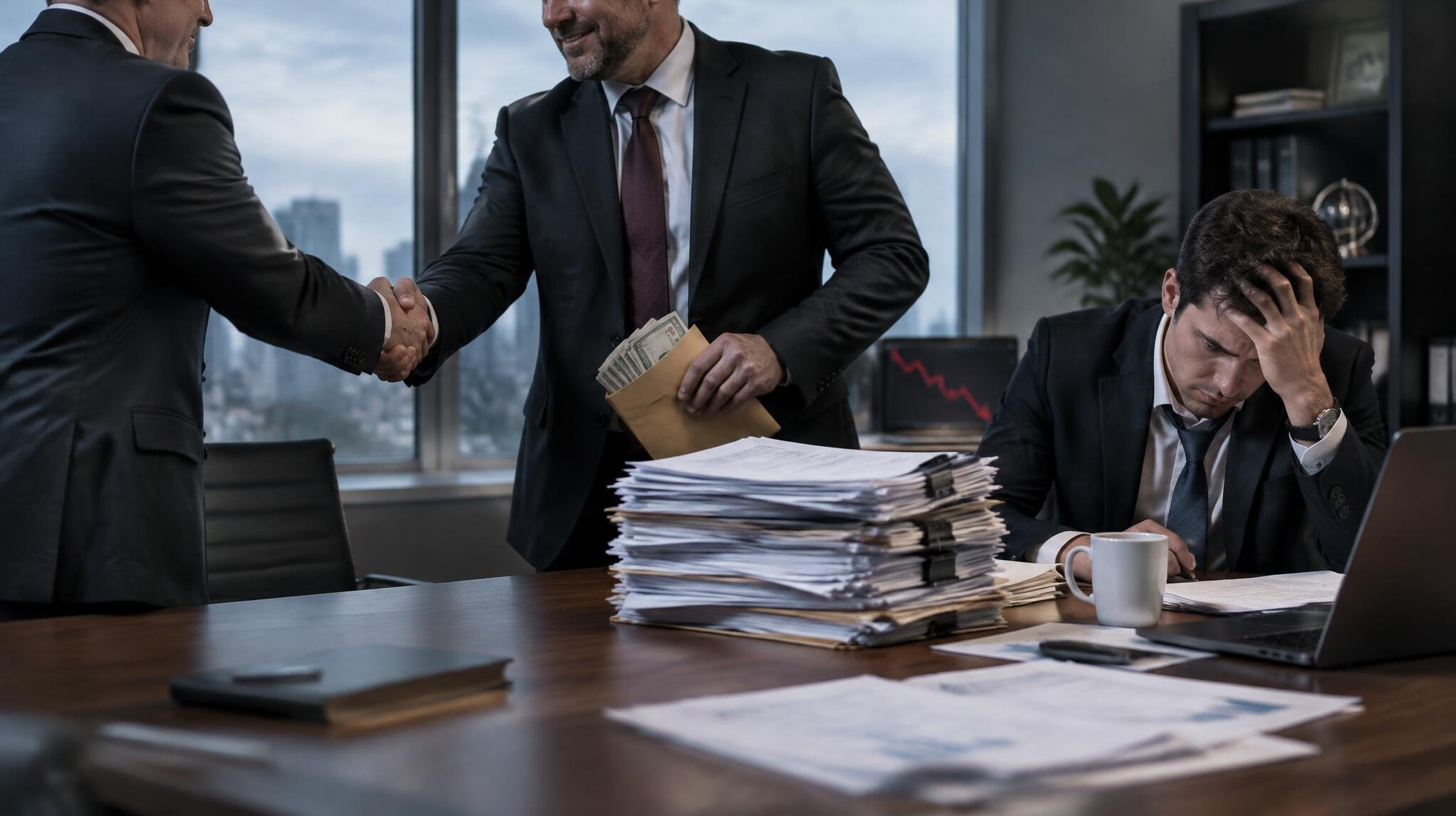 businessman in office meeting