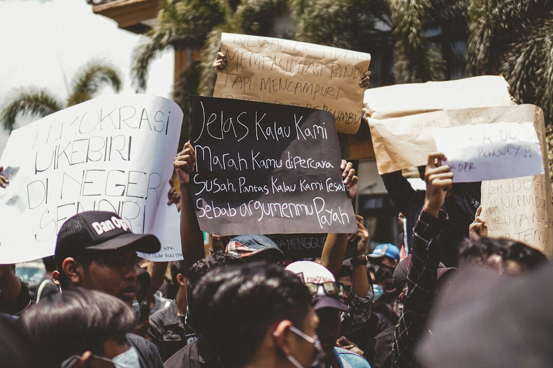 miners protesting