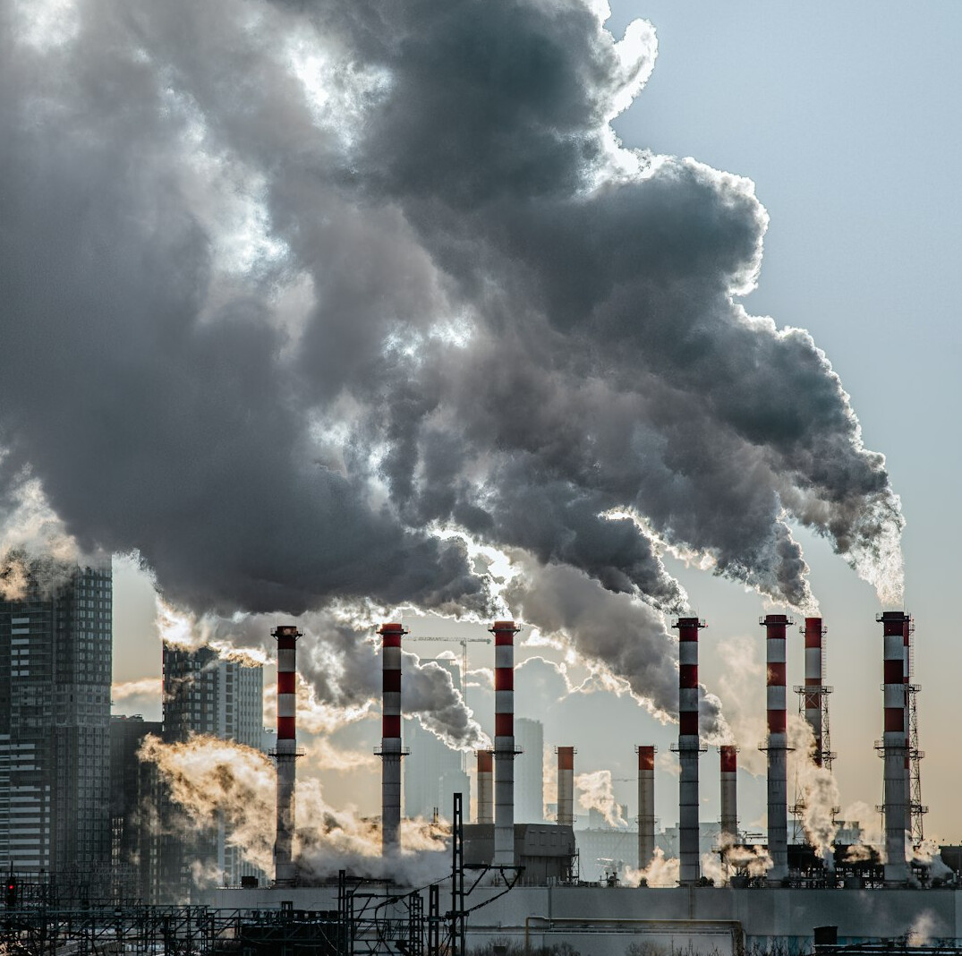 factory emitting smoke